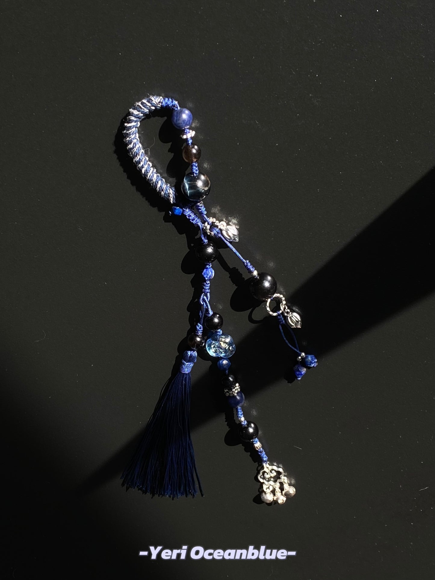Blue Mountain | handmade bag charm/ car hanging