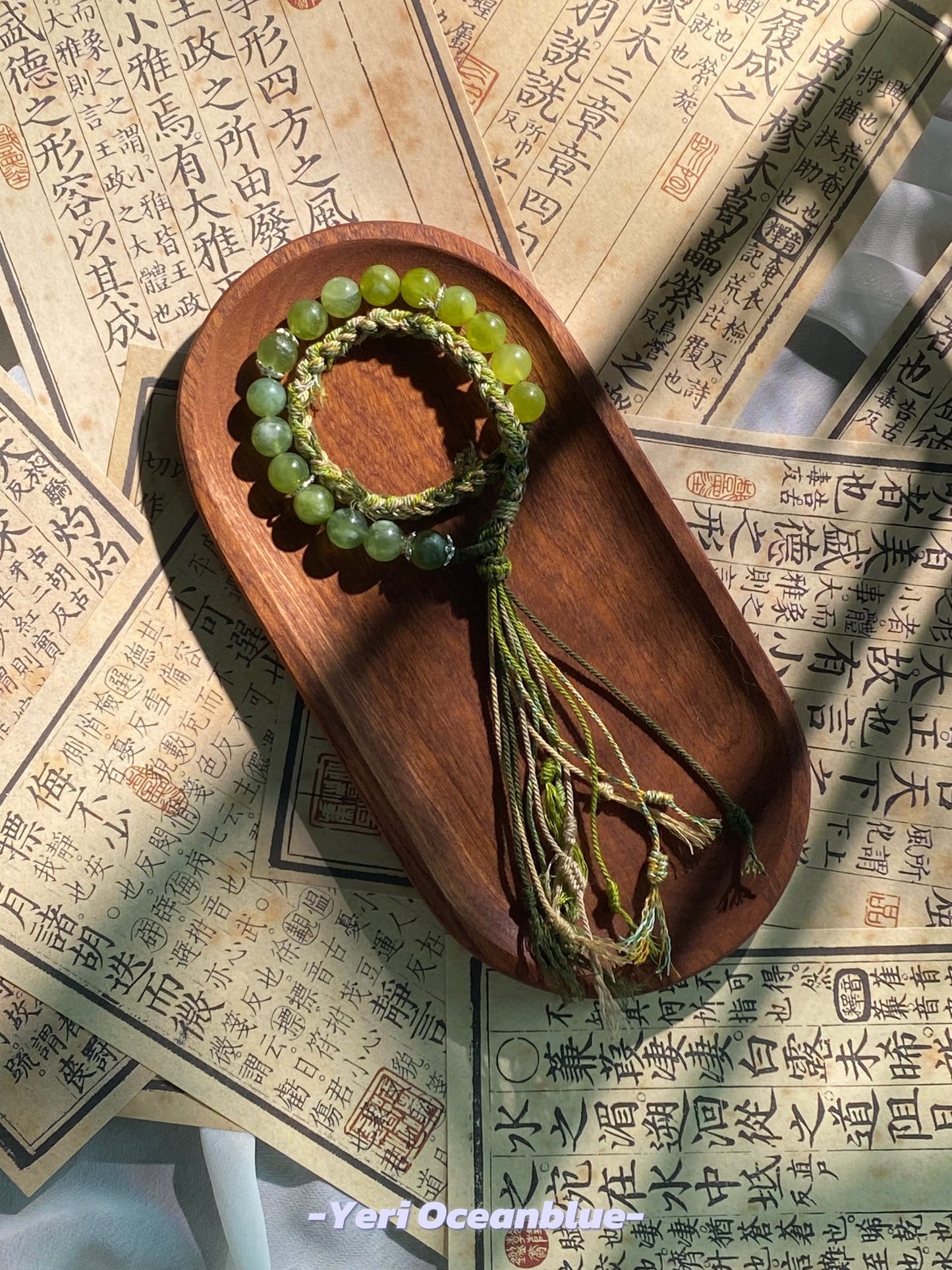 Mountain Jade double layers bracelet/car hanging