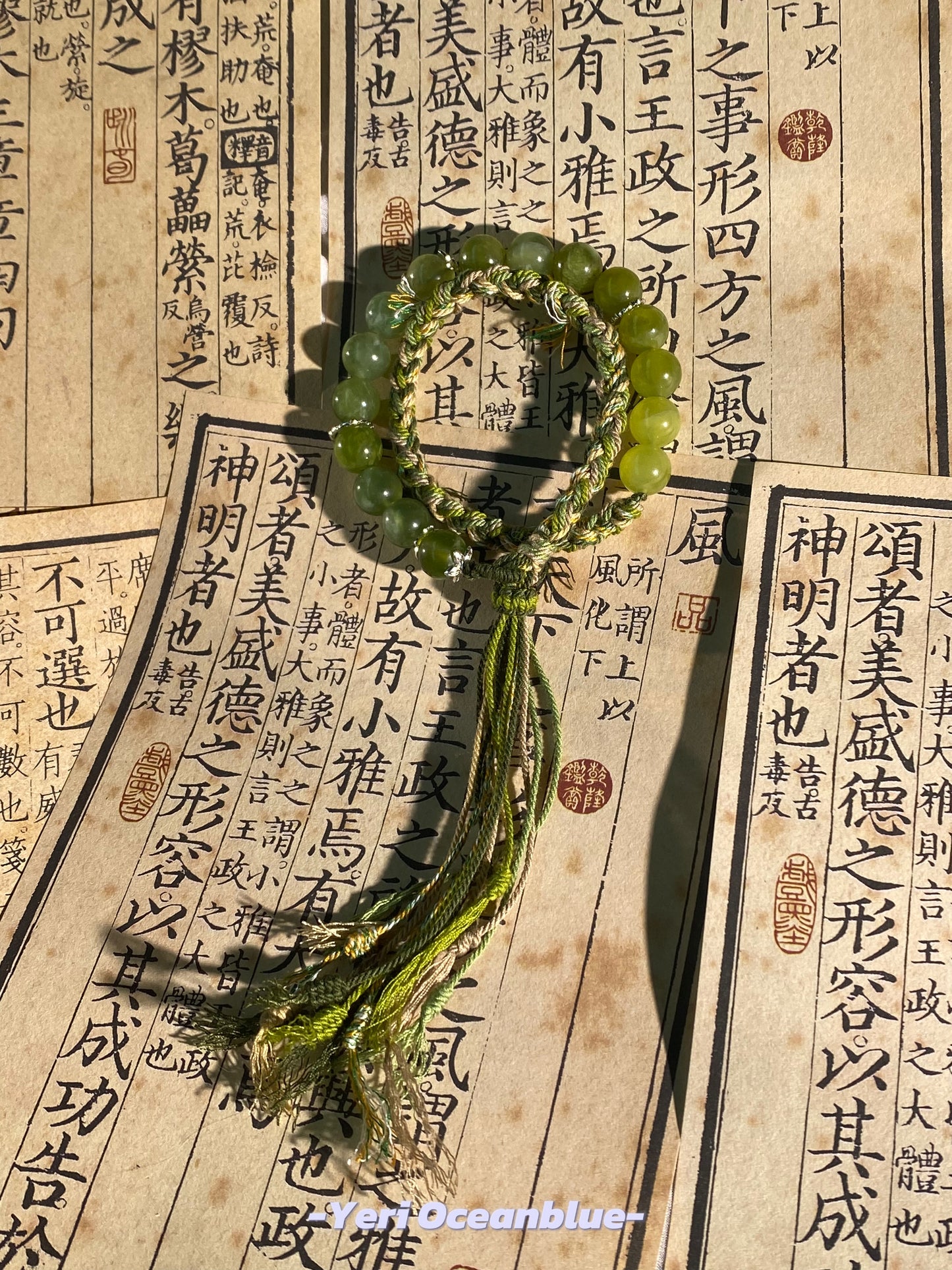 Mountain Jade double layers bracelet/car hanging