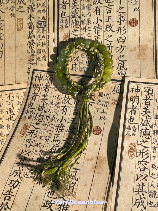 Mountain Jade double layers bracelet/car hanging