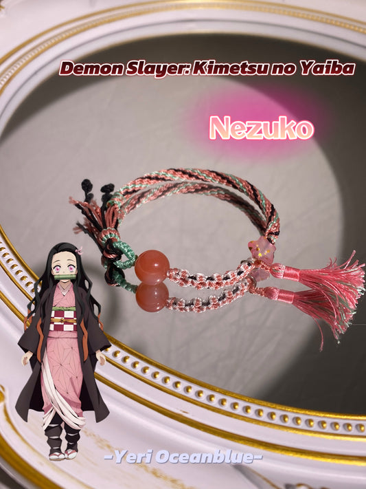 Nezuko impression braided bracelet