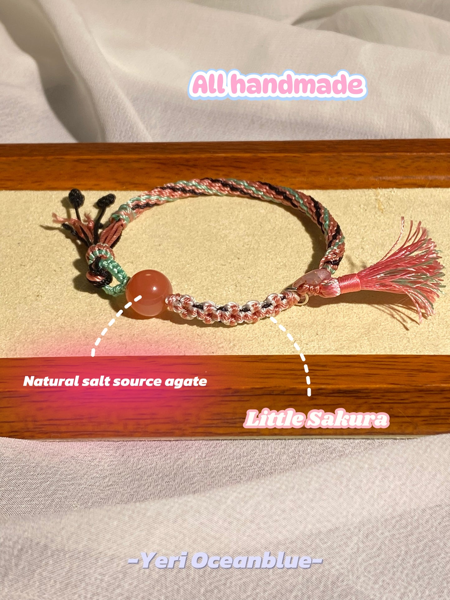 Nezuko impression braided bracelet