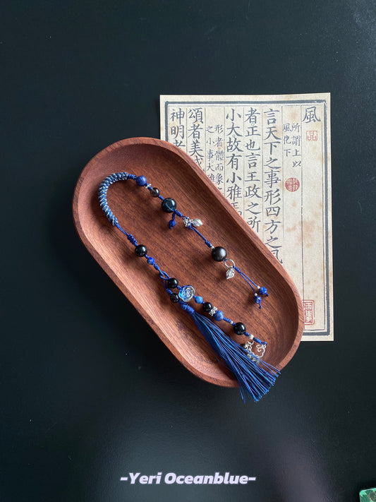 Blue Mountain | handmade bag charm/ car hanging