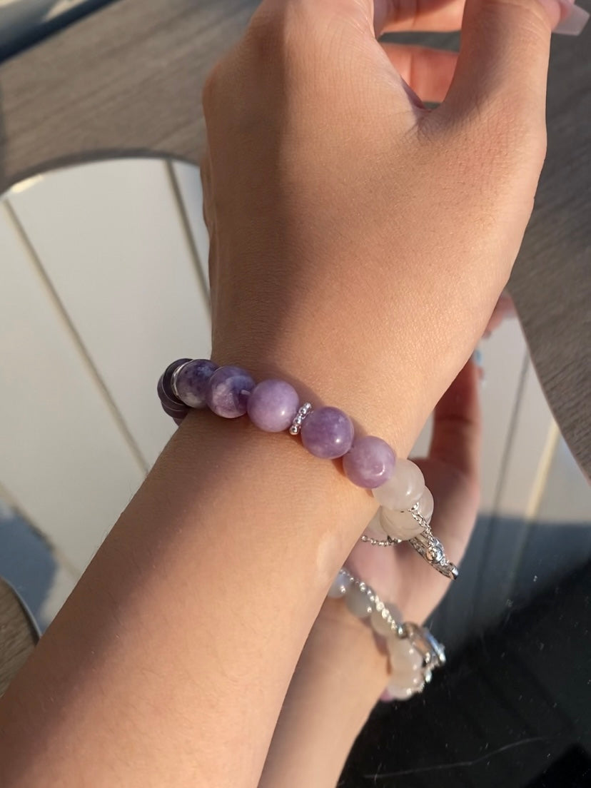 INFP Bracelet - Lepidolite and Moonstone