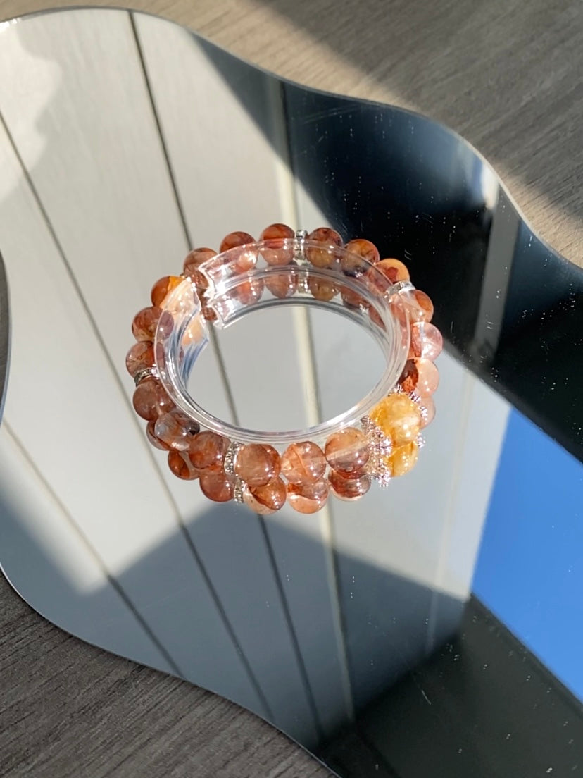 Fiery Glow Bracelet: Citrine & Fire Quartz